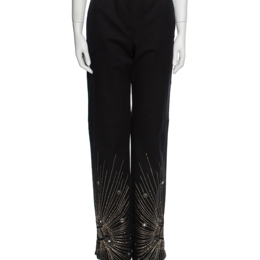 St John Eve. Stretch Embellished Pants SZ 10